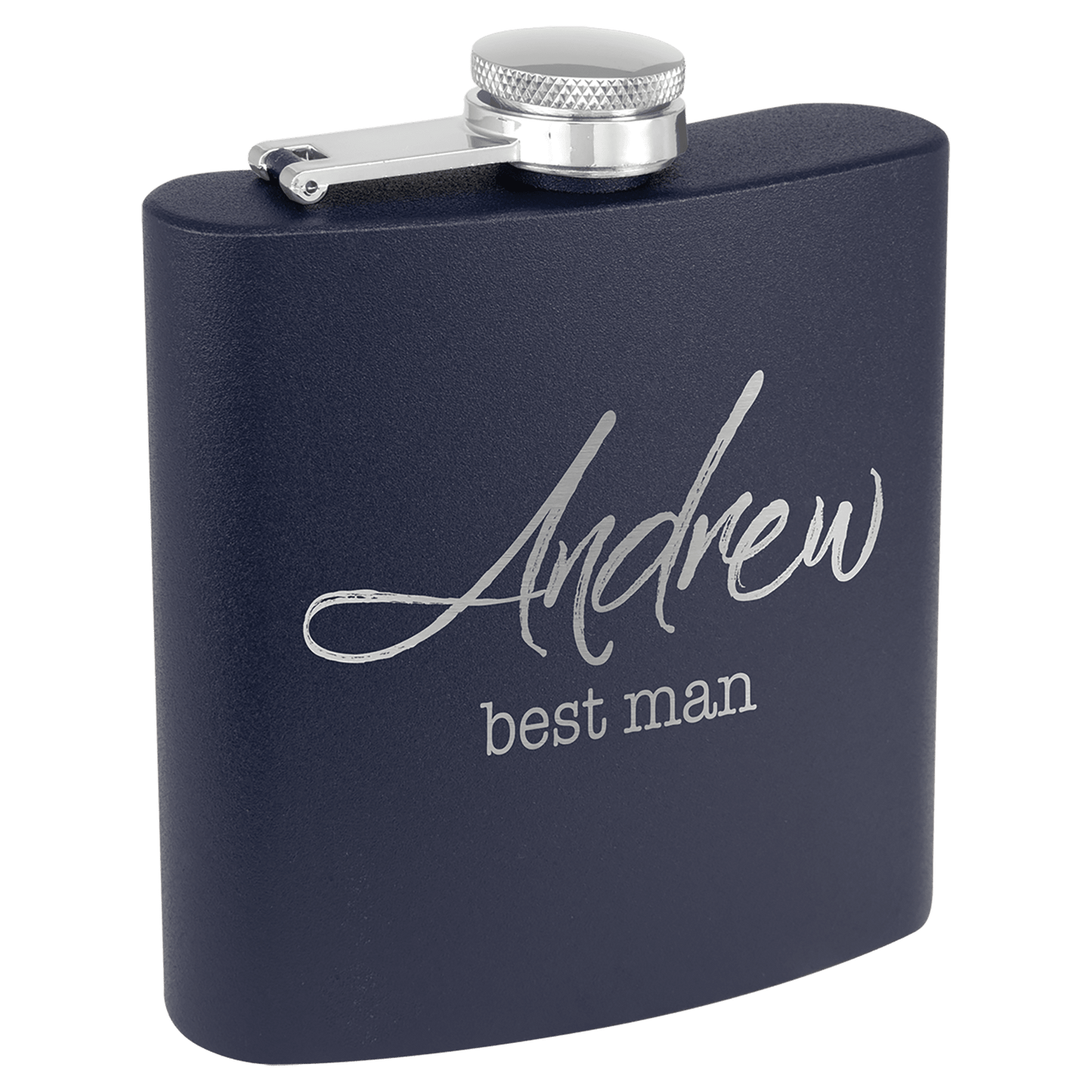Flask custom laser engraved